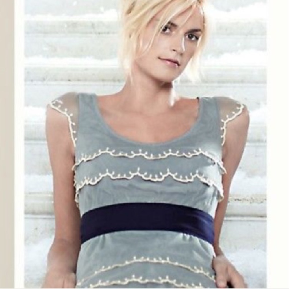 Anthropologie Floreat ice capped blouse